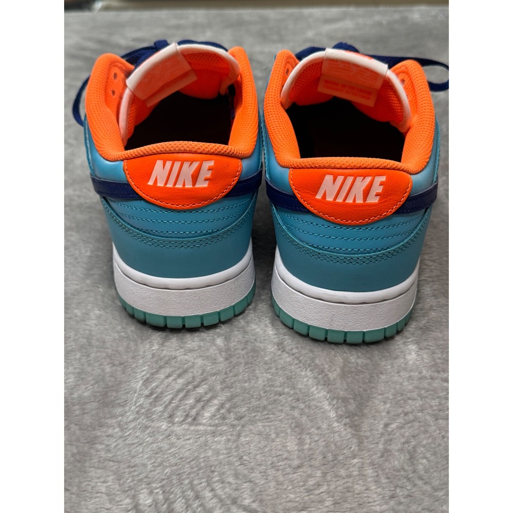 Nike Dunk Low SE Mens 10 Baltic Blue Total Orange Sneakers HQ1538-416 - Picture 2 of 7